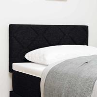 Hoofdbord met LED -striplichten met hoofdeinde Zwart 80 cm Stof