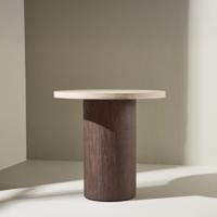 Nohr Ronde Bijzettafel 'Lawanda' Travertinlook, 50cm