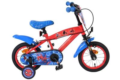 Spiderman Spider-man kinderfiets - jongens - 12 inch - blauw/rood - twee handremmen