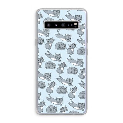 Poezen: Samsung Galaxy S10 5G Transparant Hoesje