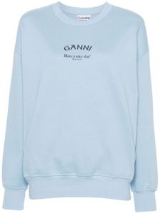 GANNI sweat Isoli - Bleu