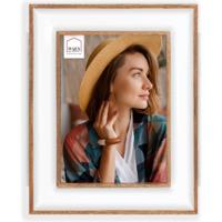 Haes Deco Houten Fotolijst Steyr Wit / Bruin voor foto 10x15 - XN346WHS