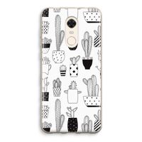 Cactusmotief: Xiaomi Redmi 5 Transparant Hoesje