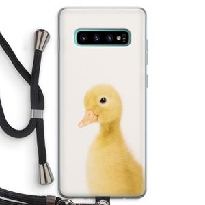 Duke: Samsung Galaxy S10 Plus Transparant Hoesje met koord