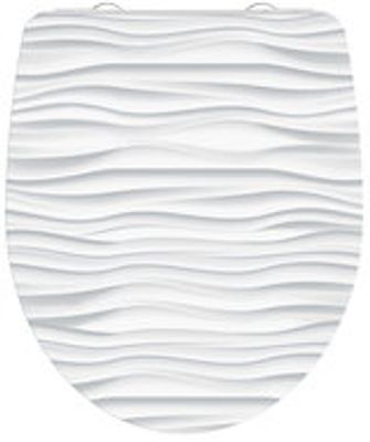 Duroplast High Gloss WC-bril WHITE WAVE met soft-close en quick-release