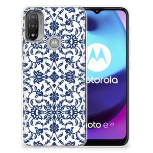 Motorola Moto E20 | E40 TPU Case Flower Blue