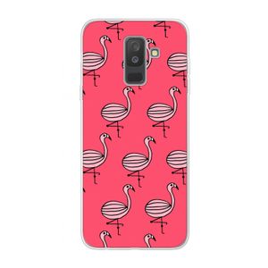 Flamingo: Samsung Galaxy A6 Plus (2018) Transparant Hoesje