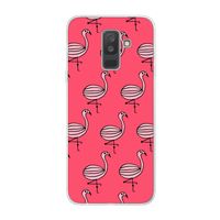 Flamingo: Samsung Galaxy A6 Plus (2018) Transparant Hoesje