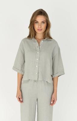 Moscow 94-05-lady Blouse 130-1 Light Grey Solid