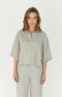 Moscow 94-05-lady Blouse 130-1 Light Grey Solid