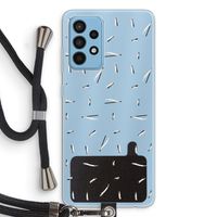 Hipster stripes: Samsung Galaxy A52 Transparant Hoesje met koord