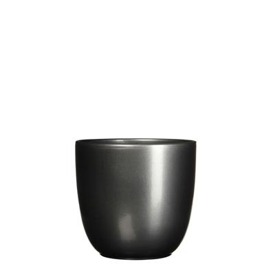 Bloempot Pot rond es/15 tusca 16 x 17 cm antraciet Mica - Mica decorations