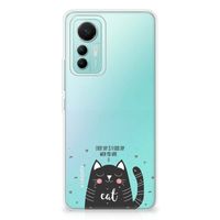 Xiaomi 12 Lite Telefoonhoesje met Naam Cat Good Day - thumbnail