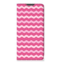 Xiaomi Redmi Note 11 Pro Hoesje met Magneet Waves Pink - thumbnail