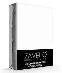 Zavelo Molton Hoeslaken Stretch-Lits-jumeaux (190x220 cm)