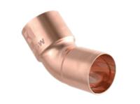 Kirchhoff Koperbocht 45°, blank, 22 mm, 1 socket (5040) - 989144055