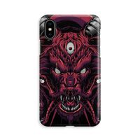 Hell Hound and Serpents: iPhone X Volledig Geprint Hoesje