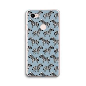 Zebra: Google Pixel 3 XL Transparant Hoesje