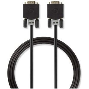 Nedis CCBW59000AT50 video kabel adapter 5 m VGA (D-Sub) Antraciet