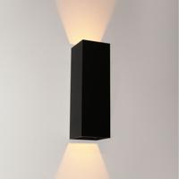 Wandlamp Artdelight Vegas 2 Lichts Large LED 2700K Dimbaar Zwart
