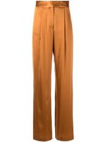 Michelle Mason pantalon ample en soie - Orange