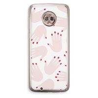 Hands pink: Motorola Moto G6 Transparant Hoesje