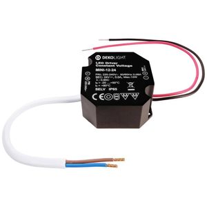 Deko Light OCTO, CV, Mini 24V/12W LED-driver Constante spanning 12 W 0 - 500 mA 24 V