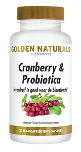 Golden Naturals Cranberry & Probiotica Capsules