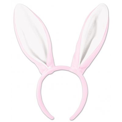 8x Bunny oren roze met wit voor volwassenen