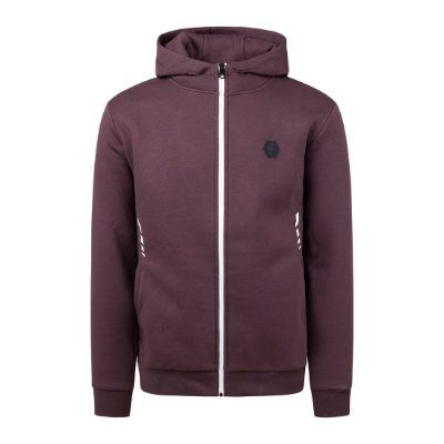 Cruyff - Forth Hooded Trainingsjack - Donkerrood