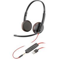 HP Poly Blackwire C3225 Top Headset Bedraad Hoofdband Kantoor/callcenter Zwart - thumbnail