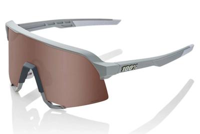 100% S3 Soft Tact Stone Grey Bril - Crimson Zilveren gespiegelde lenzen