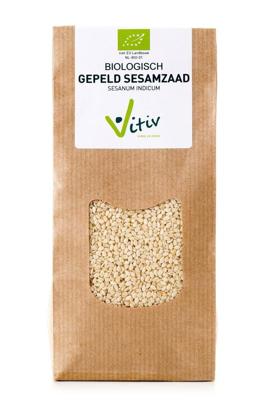 Vitiv Sesamzaad wit gepeld bio