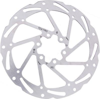 Tektro tr180-52 remschijf rotor ø180mm 1.85mm 6-punt zilver