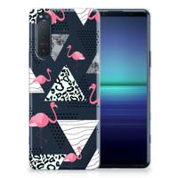 Sony Xperia 5II | TPU Hoesje | Flamingo Triangle