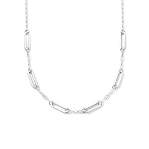 Ketting Paperclipschakel Platte Buis 8 mm 42 + 3 cm