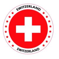 Zwitserland vlag print bierviltjes - thumbnail