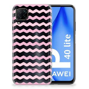 Huawei P40 Lite TPU bumper Waves Roze