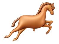 Paarden Folieballon Bruin 120x80cm