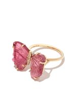 Jacquie Aiche bague Butterfly en or 14ct sertie de tourmaline