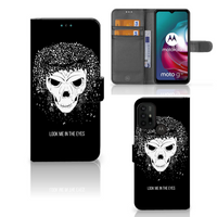 Telefoonhoesje met Naam Motorola Moto G10 | G20 | G30 Skull Hair - thumbnail