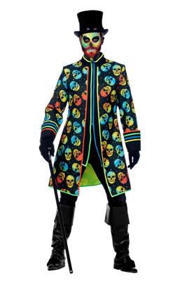 Neon Jas Schedel Halloween Heren