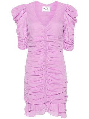 MARANT ÉTOILE robe courte Sireny à fronces - Violet MARANT ÉTOILE robe courte Sireny à fronces - Violet