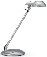 MAULstorm bureaulamp, LED, op voet, zilver