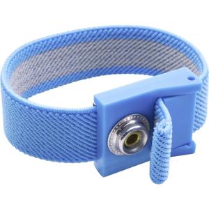 Quadrios ESD-armband Blauw Drukknop 10 mm