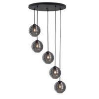 Fantasy smoke globe smoke 5 lichts hanglamp