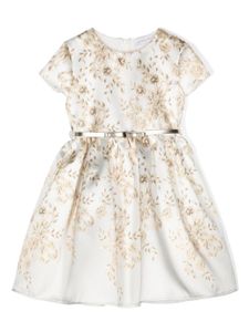 Monnalisa robe Mikado en serge - Blanc