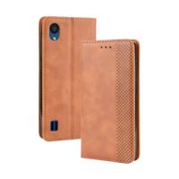 Magnetische Buckle retro Crazy Horse textuur horizontale Flip lederen case voor ZTE Blade A5 (2019) met houder & kaartsleuven & fotolijstjes (bruin)