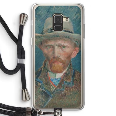 Van Gogh: Samsung Galaxy A8 (2018) Transparant Hoesje met koord