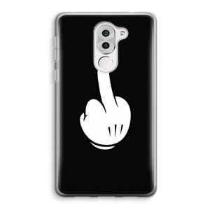 Middle finger black: Honor 6X Transparant Hoesje